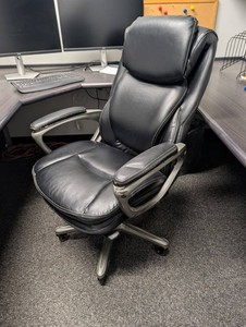 Padded High-Back Swivel Office Chair