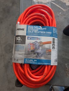 Prime Neon Flex 50 Ft 123 AWG 15A Extension Cord