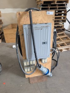 Electrical Load Center With Cables and Outlets
