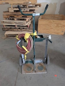 Harris Oxy-Fuel Torch Cart With Hoses and Regulators