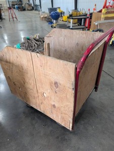 Industrial Wood Utility Cart
