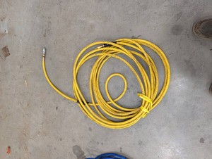 Yellow Air Hose With Quick-Connect Fittings