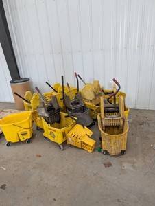 Mixed Lot Commercial Mop Buckets and Wringers