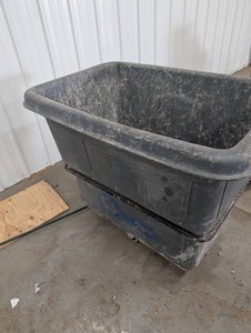 Heavy-Duty Plastic Tote on Casters