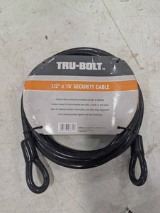 Tru-Bolt Security Cable 12 in X 15 Ft