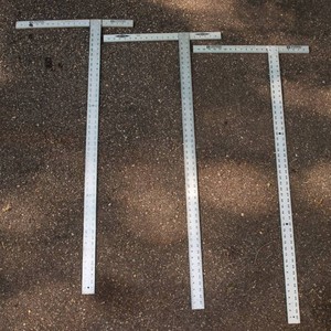Aluminum Drywall T-Squares  Set of 3