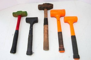 Rubber & Metal Mallets  Set of 5
