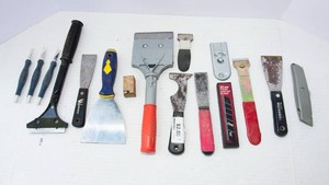 Assorted Scrapers & Putty Knives