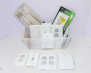 White Metal Light Switch Covers  Assorted Wall Plates