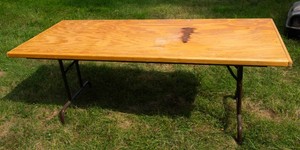 Large Wooden Folding Table  74