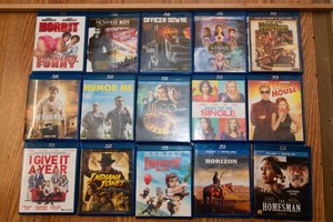 Blu-Ray Movie Collection - 15 Total