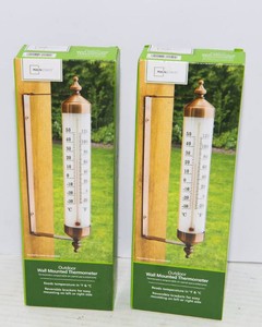 Mainstays Outdoor Wall Thermometers  New in Box  Set of 2