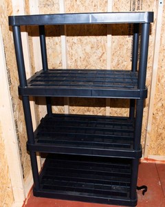 Plastic Storage Shelving Unit  56 Tall