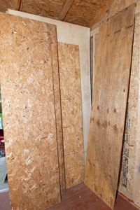 Plywood, Particle Board & Pegboard  Large Shop Lot