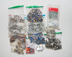 Assorted Cable Connectors, Adapters & Components