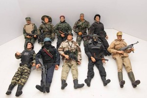 Military-Style  G.I. Joe Action Figures  Set of 10