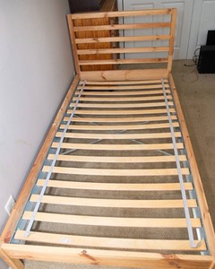 IKEA TARVA Twin Bed Frame with LURY Slatted Bed Base