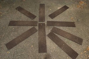Rubber-Backed Stair Treads  Set of 9