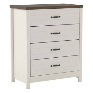 $145 Hillsdale Lancaster Ivory 4-Drawer Dresser