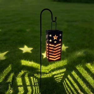 Patriot Lighting  Patriotic Solar LED Lantern Landscape Light - Assorted