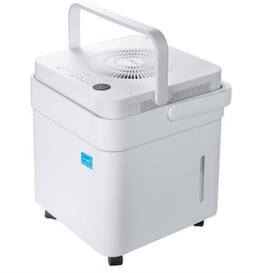 $249 Midea Cube 50 Pint Dehumidifier for Basement and Rooms at Home for up to 4,500 Sq. Ft., Smart Control, Compatible with Alexa (White), Drain Hose Included