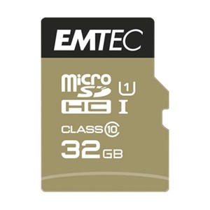 Emtec 32GB UHS-I U1 Elite Gold microSD Card
