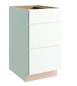 $299 Concepts 18 W x 34-12 H x 24 D Lanston White Kitchen Base Drawer Cabinet