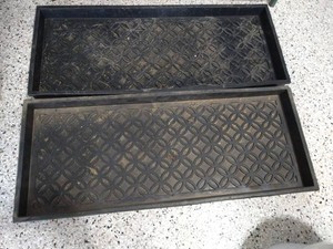 (2) Heavy Duty Rubber Boot Trays