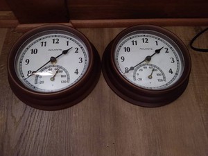(2) Accurite ClockThermometers