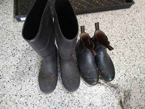 (2) Pairs Ladies Boots - Size 9
