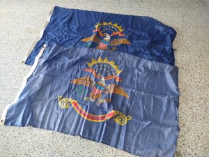 (2) North Dakota Flags