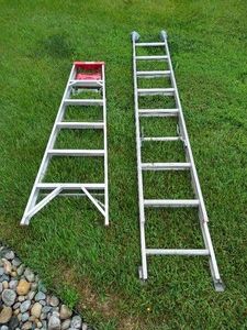 (2) Aluminum Ladders - Extension & Stepladder