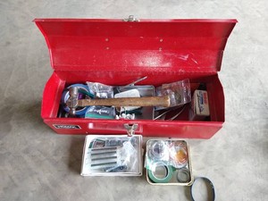 Metal Toolbox And Contents