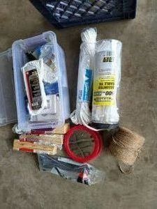 Lot of Fasteners, Twine & Other Hardware