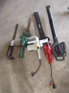 Corded Trimmers, Blowers & Chainsaw