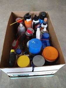 Box of Assorted Spray Products