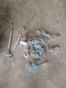 Small Chain, New Ball Hitch & Turnbuckles