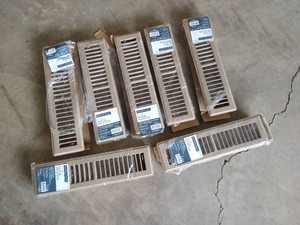(7) New Floor Registers - 2x12