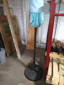 Patio Umbrella With Metal Stand - Large