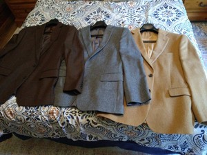 (3) Stafford 44S Sport Coats - (2) Camel Hair