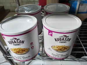(4) Cans Augason Farms Emergency Food - Potato Shreds