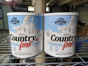 (2) Cans Augason Farms Emergency Food - Dry Milk