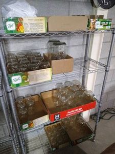 Huge Lot of Canning Jars & Lids