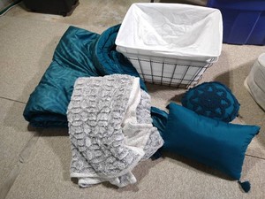 Misc Bedding & Nice Laundry Basket
