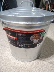 10 Gallon Galvanized Multi-Purpose Lidded Can