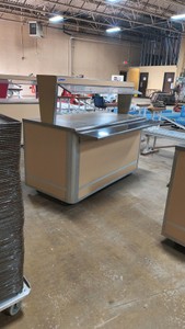 ATLAS STAINLESS MOBILE FOOD SERVICE CART