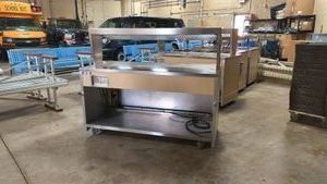 ATLAS STAINLESS MOBILE FOOD SERVICE CART