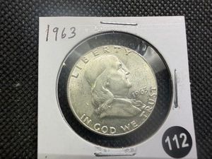 1963 Silver Franklin Half Dollar