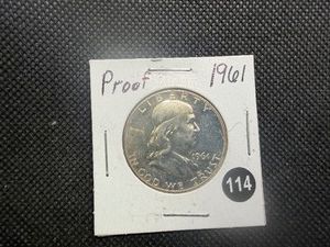 1961 Proof Silver Franklin Half Dollar