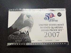 2007 U.S. Mint State Quarter Silver Proof Set - Greysheet Value is $68.78